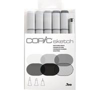 COPIC Marqueur sketch Set de 6 "Sketching Grays