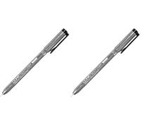 COPIC Multiliner 0,1 mm, Black, Feutre Fin à Pointe Fine et Encre à pigments résistante à l'eau (Lot de 2)