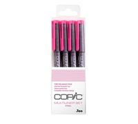 COPIC Multiliner - rose - set de 4 - différentes épaisseurs de trait
