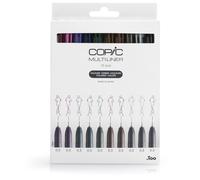 Copic Multiliner Set « Colors », 10 Fineliner dans différentes couleurs, épaisseur de trait 0,3 mm, crayons à dessin avec une pointe fine et une encre pigmentée résistante à l'eau