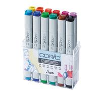 COPIC Profi Marker Set de 12 couleurs fluorescentes