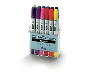 COPIC Set 12 marqueurs Manga Ciao Les Essentiels -