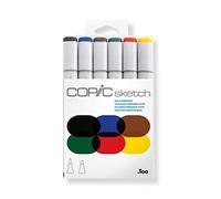 COPIC Set Sketch marqueurs Manga 6 couleurs primai