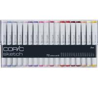 Copic Sketch Set B Marqueurs graphiques - Rechargeables avec Copic Ink - 72pcs