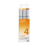Copic Sketch Set « Color Fusion 4 », 3 Twin Marker avec Une Pointe de Largeur Moyenne et Une Pointe « Brush ».