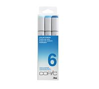 Copic Sketch Set « Color Fusion 6 », 3 Twin Marker avec une pointe de largeur moyenne et une pointe « brush ».