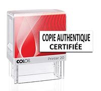Copie certifiée conforme Colop P20 auto-encreur bureau stationnaire tampon en caoutchouc personnalisé Mini tampon personnalisé noir 14 X 38 Mm