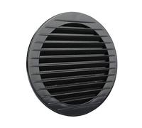 Copie de grille de ventilation - Anthracite - Insectes - Grille ronde - Aération arrière - Diamètre : 125 mm