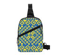 Copie du sac à dos à bandoulière avec motif folklorique ukrainien Vyshyvanka pour hommes, sac à dos à bandoulière, sac à dos de voyage, randonnée, sac à bandoulière