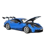 Copie Fidèle l’Origine avec Beaucoup Détails Arbre De Presse en Alliage, Modèle Miniature, Jouet De Collection pour Adulte Échelle 1:18 Porsche 911 992 GT3 RS NOREV 2022 Maquette Voiture(Blue 1)