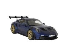 Copie Fidèle l’Origine avec Beaucoup Détails Arbre De Presse en Alliage, Modèle Miniature, Jouet De Collection pour Adulte Échelle 1:18 Porsche 911 992 GT3 RS NOREV 2022 Maquette Voiture(Blue 2)