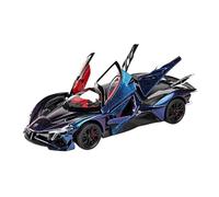 Copie Fidèle l’Origine Avec Beaucoup Détails Voiture Sport En Alliage 1:24 Pour Apollo Project EVO Jouet En Métal Moulé Super Voiture Course Modèle Véhicule Simulation Sonore Maquette Voiture(Bleu)