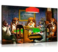 Copie imprimée d'un tableau de C. M. Coolidge représentant des chiens jouant au poker, A1 76x51 cm (30x20in)