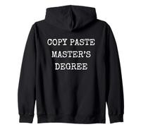 Copier Coller Master's Degree Funny Profession Office Humour Sweat à Capuche