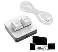 Copier et coller 2 touches clavier - Mini clavier USB Copier et coller - Mini clavier USB rétroéclairé RVB avec ergonomie universelle, adapté aux voyages et à l'école