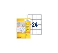 Copier Labels - Adhésif permanent - blanc - 37 x 70 mm 2400 étiquette(s) (100 feuille(s) x 24 étiquettes adresses