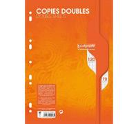 Copies doubles 7000 sous film A4 120 pages perforées grands carreaux 70 g