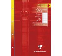 Copies doubles clairefontaine perforees deficients visuels 21x29,7cm 100p seyes noir 2,5mm