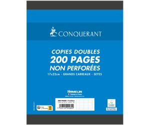 Copies Doubles Conquerant 7 Non Perforees 170X220 Film 200P 70G Seyes