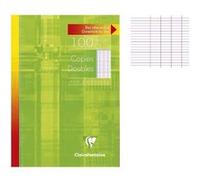 Clairefontaine – Copies doubles – Non perforées – Grands carreaux – 100 feuilles