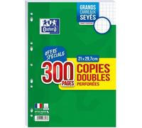 Oxford Copies Doubles, Format A4, Seyès, Papier 90 G
