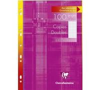 Copies doubles perforées Metric A4 100 pages Quadrillé 5×5mm