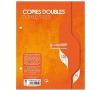 Copies doubles - Petit format - Grands carreaux - Perforées - 120 feuilles - Clairefontaine