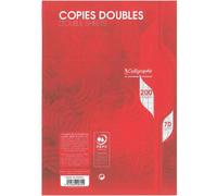 Copies doubles sous film 7000 A4 200 pages non perforées grands carreaux 70 g