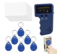 Copieur et graveur de Cartes, Lecteur - Duplicateur de Cartes ID Copieur de Cartes - Scanners d'identification, appareils ménagers Portables avec 6 étiquettes inscriptibles pour Cartes d'accès