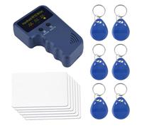 Copieur et graveur de Cartes, Lecteur RFID, Duplicateur de Cartes ID Copieur de Cartes RFID, Scanners d'identification Portables 125 kHz avec 6 étiquettes inscriptibles pour Cartes de stationnement