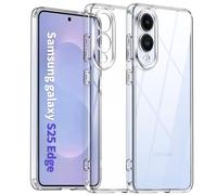 COPIKE Coque Antichoc pour Samsung Galaxy S25 Edge et Protection Caméra, Coque Mince Anti-Jaune Anti-Rayures Housse, Transparent