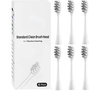 Copimy 6 têtes de brosse compatibles avec brosse à dents électriques MyVariations tete de rechange brossettes (blanc)