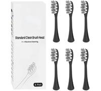 Copimy 6 têtes de brosse compatibles avec brosse à dents électriques MyVariations tete de rechange brossettes (Noir)