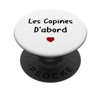 Copine Meilleures amies Fille Les copines d'abord PopSockets PopGrip Adhésif