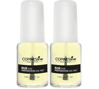 COPINES LINE - Vernis à Ongles Base Bambou Silicium Transparent 5ml - Soin Fortifiant et Protecteur - Préparation Idéale pour Manucure - Finition Lisse et Brillante (Lot de 2)