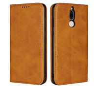 Copmob Coque Huawei Mate 10 Lite, Portefeuille en Cuir de qualité supérieure avec Absorption des Chocs en TPU Souple, [3 Fentes pour Cartes] [Stent Fonction] [Fermoir magnétique] - Kaki