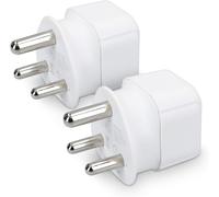 COPO-2X Adaptateur Voyage Afrique Du Sud-Adaptateur Compact Pour Fiche Schuko Vers Type M-Compatible Prise Mozambique Népal Botswana-Blanc