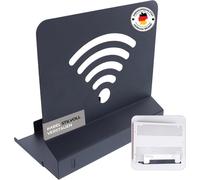 COPP-Support Mural Compatible Avec Modem Avm Fritzbox 6690/6591 Support De Routeur Stable En Métal Avec Gestion Des Câbles Protection Contre La Surchauffe Noir