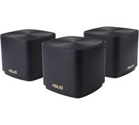 COPP-Zenwifi Xd4 Plus Noir - Pack De 3 - Système Wi-Fi 6 Ax Mesh, Double Bande (2,4 Ghz / 5Ghz), 1800 Mbit/S, 600M2, Aiprotection Avec Trendmicro À Vie, Ports Wan/Lan
