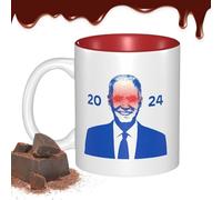 Coppa Biden 2024 - Tasse à café Biden en céramique 350 ml Votez l'élection du président | Tasses à café amusantes pour la décoration de cuisine, tasse de voyage pour bar, thé, eau