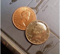 Copper and Silver ½ Dollar