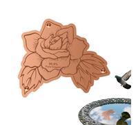 Copper Bird Bath Disk - Bird Bath Copper Disk | Stable Triple-Point Support Purification Plate | Coppers Birds Baths Purification Disks For Outdoors Backyard Porch Courtyard Garden Yard Patio Lawn