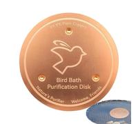 Copper Bird Bath Disk - Feeder Accessory for Cleaning and Purifying with Triple-Point Design | Metal Plate for Fountain, Lawn Garden Bowls and Outdoor Bird Baths, All-Season Rust Resistant Cleaner