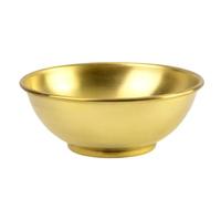 Copper Bowl - Large Mixing and Storage Container for Food Preparation | Copper Material with Elegant Serving Design, Classic Tableware Style, Kitchen Dish for Salad Fruit Baking Cooking Chef Home Use
