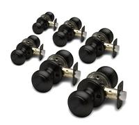 Copper Creek BK2030SS-6 Lot de 6 boutons de porte en forme de boule Finition inox satiné