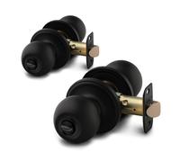 Copper Creek BK2040BC-3 Lot de 3 boutons à bille avec fonction d'entrée à clé Noir