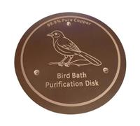 Copper Disc for Bird Bath | Purification Cleaning Universal Safe Tray,Bird Bath Copper | for Backyard Watching Garden Park Fountain Hummingbird Butterfly Bee