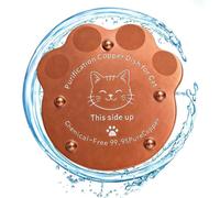 Copper Disc for Cat Bowl - 4-Point Paw Support, Water Cleaner, Purifier | Feline Water Bowl Accessory for Daily Use, Copper Disc | Four-Point Paw Shape, Floating Insert, Drinking Area Add-On