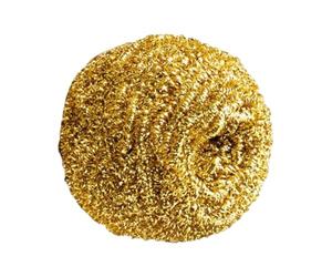 Copper en métal - Non Scratch, coulées de poêle, Puissance de Nettoyage optimisée | Éponge éponge en Laine en Laiton pour Nettoyer Le Barbecue grillon à Cuisson poêle Couverte