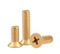 Copper Flat Countersunk Cross Recessed Head Screws M2 .5 M3 M4 M5 M6 M8 Bolts(M3x10mm 50pcs)